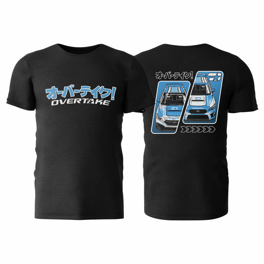 OVERTAKE ショップカー Tシャツ ブラック