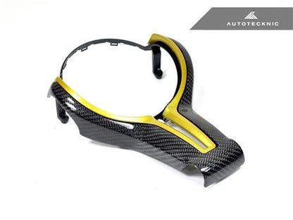 AutoTecknic f chassis carbon fiber outer steering wheel trim - iND Distribution