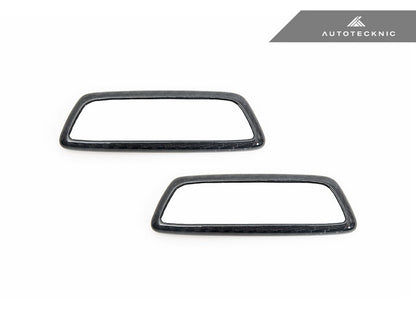 AutoTecknic BMW M フロントシート ドライカーボン イルミネーテッドエンブレムサラウンド