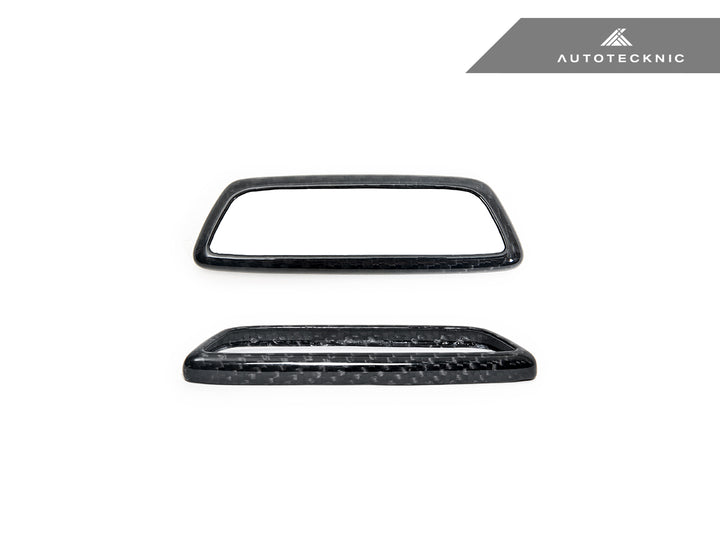 AutoTecknic BMW M フロントシート ドライカーボン イルミネーテッドエンブレムサラウンド