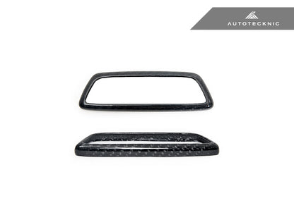 AutoTecknic BMW M フロントシート ドライカーボン イルミネーテッドエンブレムサラウンド