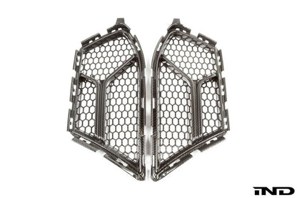 AutoTecknic G8X M3 / M4 ドライカーボン Corsa フロントバンパー ロワーベントセット