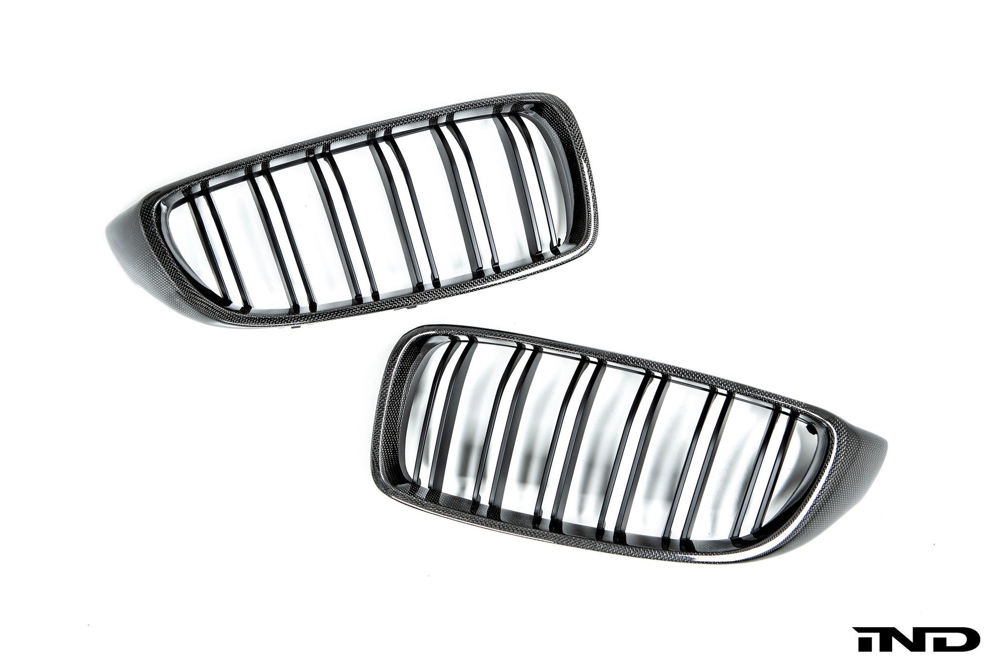 AutoTecknic f32 4 series carbon dual slat front grille set - iND Distribution