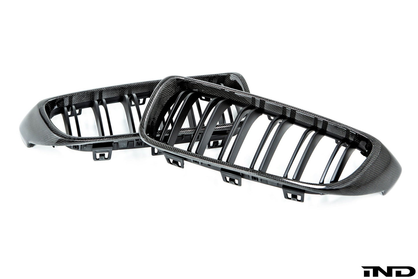 AutoTecknic f32 4 series carbon dual slat front grille set - iND Distribution