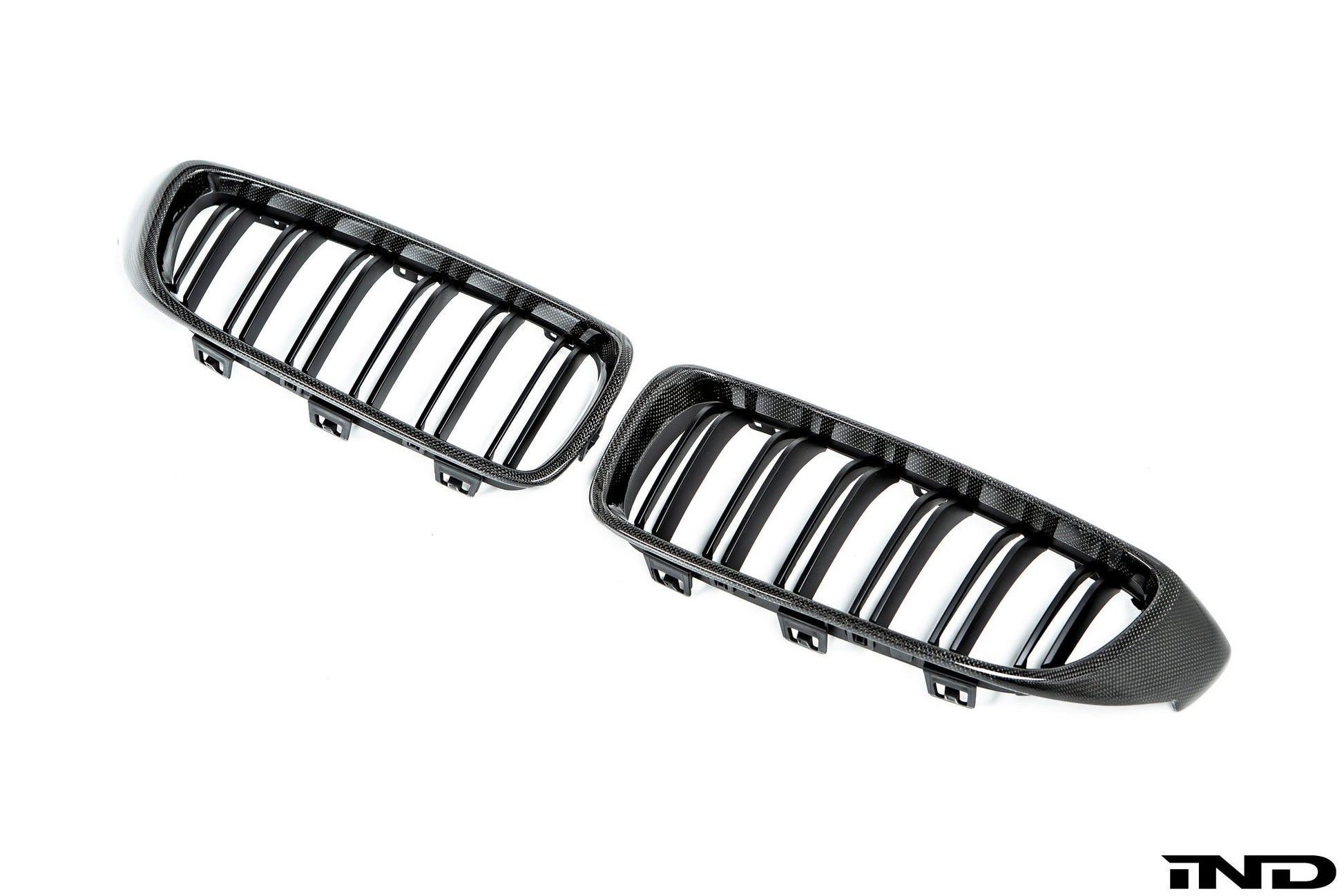 AutoTecknic f32 4 series carbon dual slat front grille set - iND Distribution