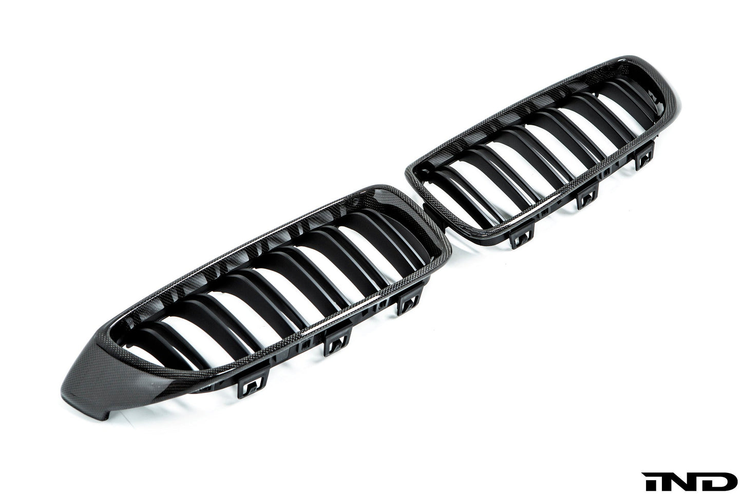AutoTecknic f32 4 series carbon dual slat front grille set - iND Distribution
