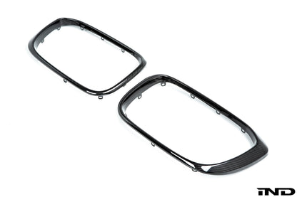 Autotecknic F9X X3M / F98 X4M プレLCI 純正交換用ドライカーボングリルサラウンド