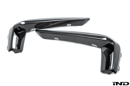 AutoTecknic g30 5 series m sport dry carbon front bumper trim - iND Distribution