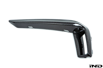 AutoTecknic g30 5 series m sport dry carbon front bumper trim - iND Distribution