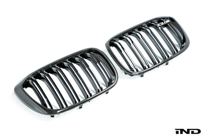BMW m Performance f97 x3m carbon front grille set - iND Distribution
