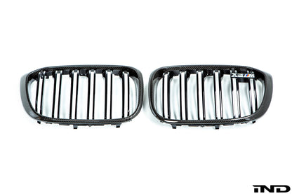 BMW m Performance f97 x3m carbon front grille set - iND Distribution