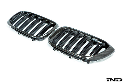 BMW m Performance f98 x4m carbon front grille set 1 - iND Distribution