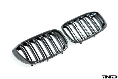 BMW m Performance f98 x4m carbon front grille set 1 - iND Distribution
