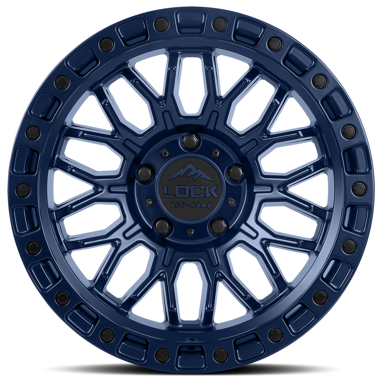 Lock Off-Road Wheels COMBAT - マットブルー