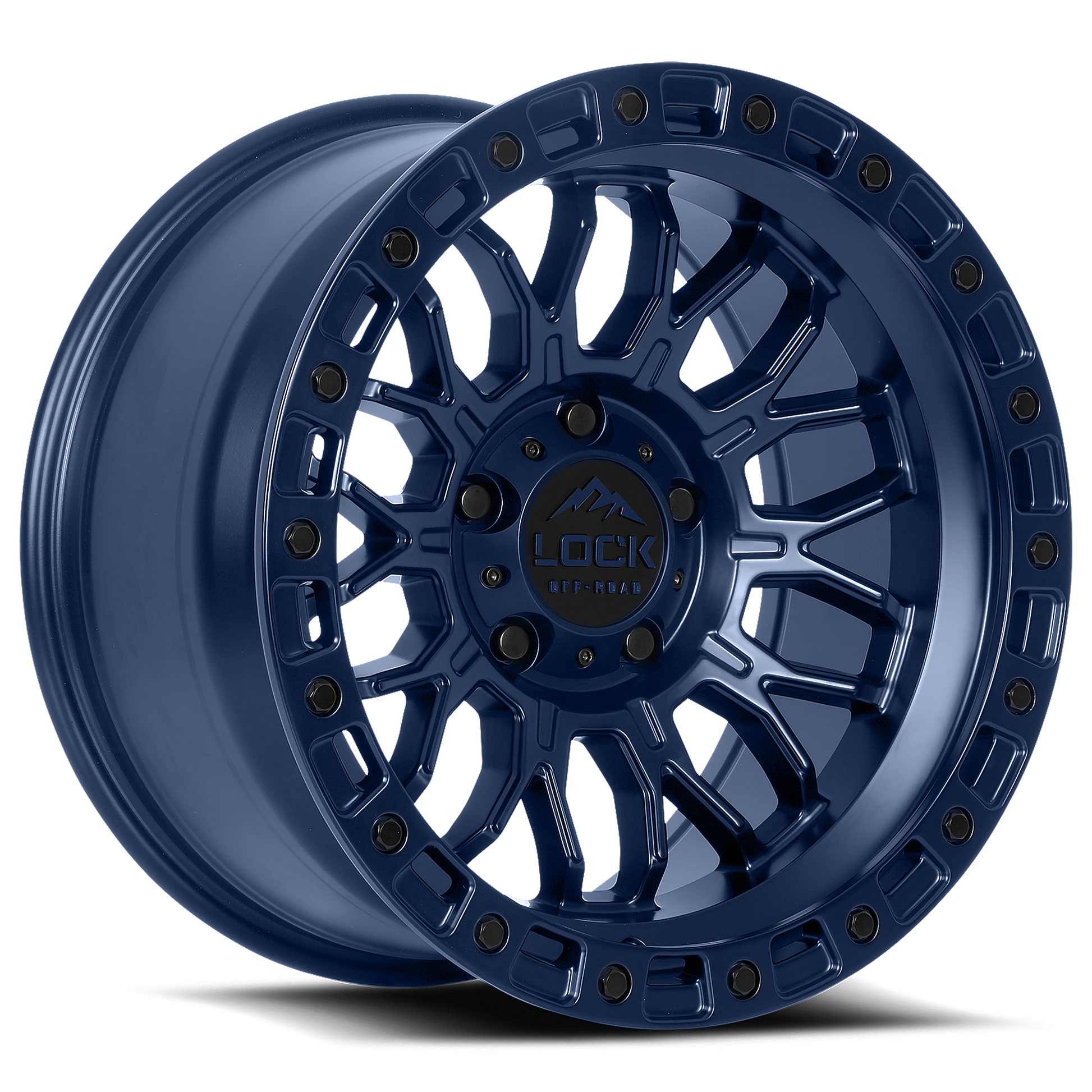 Lock Off-Road Wheels COMBAT - マットブルー