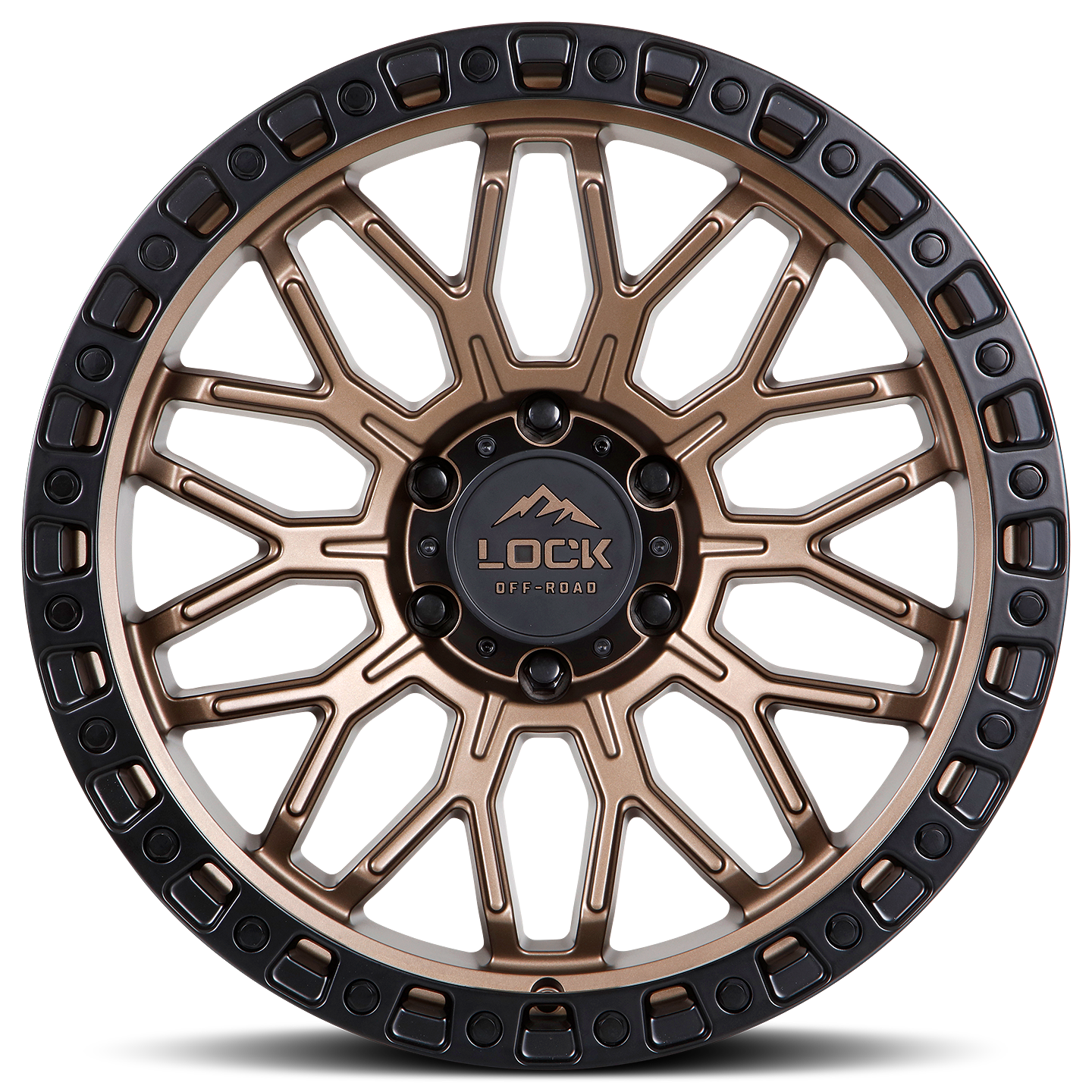 Lock Off-Road Wheels COMBAT- マットブロンズ