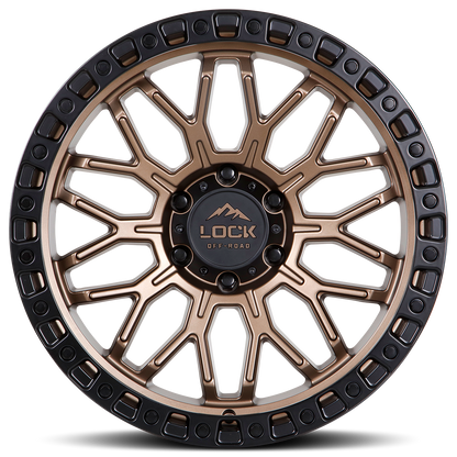 Lock Off-Road Wheels COMBAT- マットブロンズ