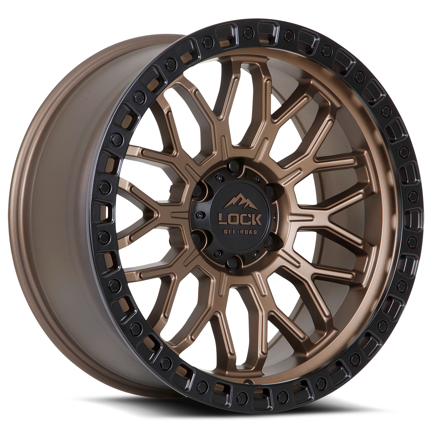Lock Off-Road Wheels COMBAT- マットブロンズ