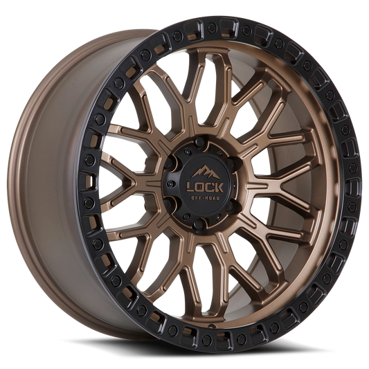 Lock Off-Road Wheels COMBAT- マットブロンズ