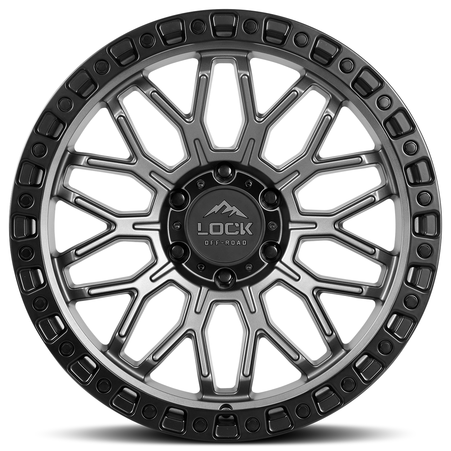 Lock Off-Road Wheels COMBAT - マットグレー