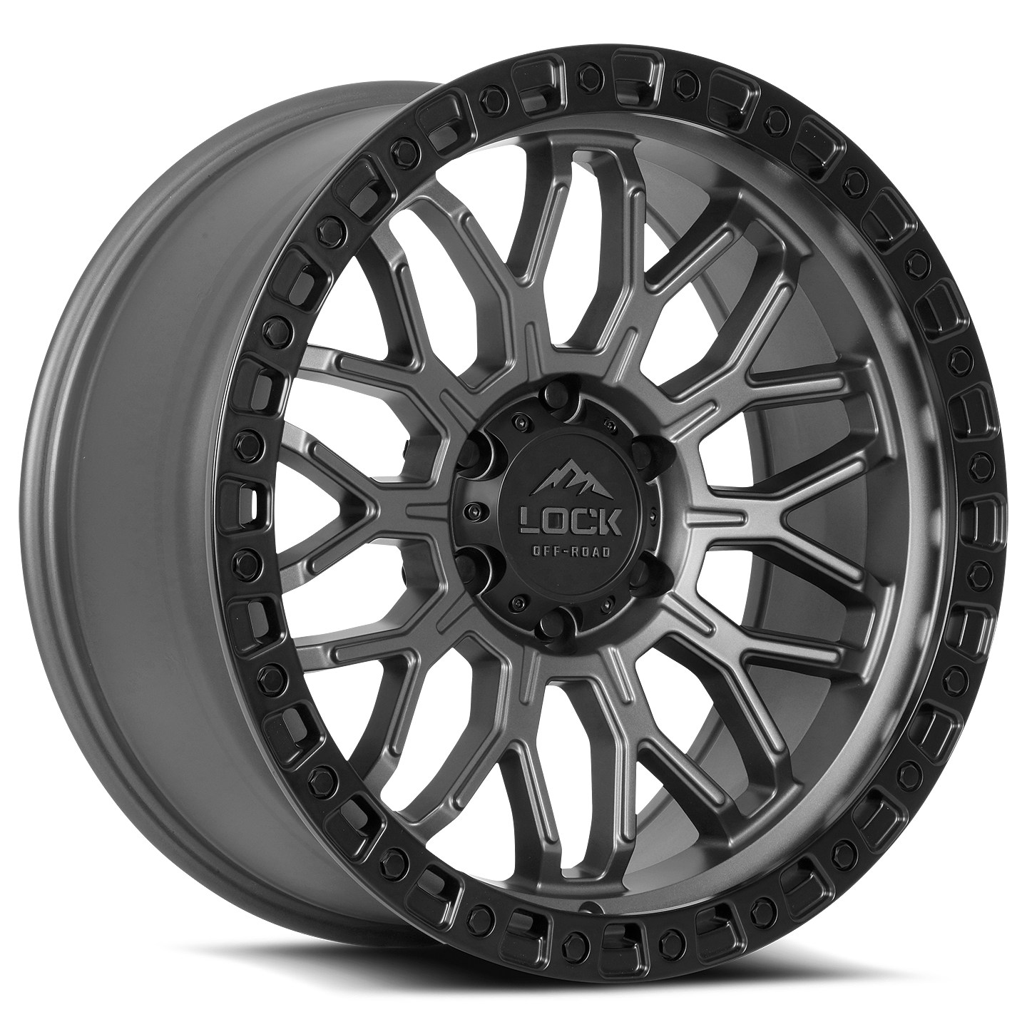 Lock Off-Road Wheels COMBAT - マットグレー