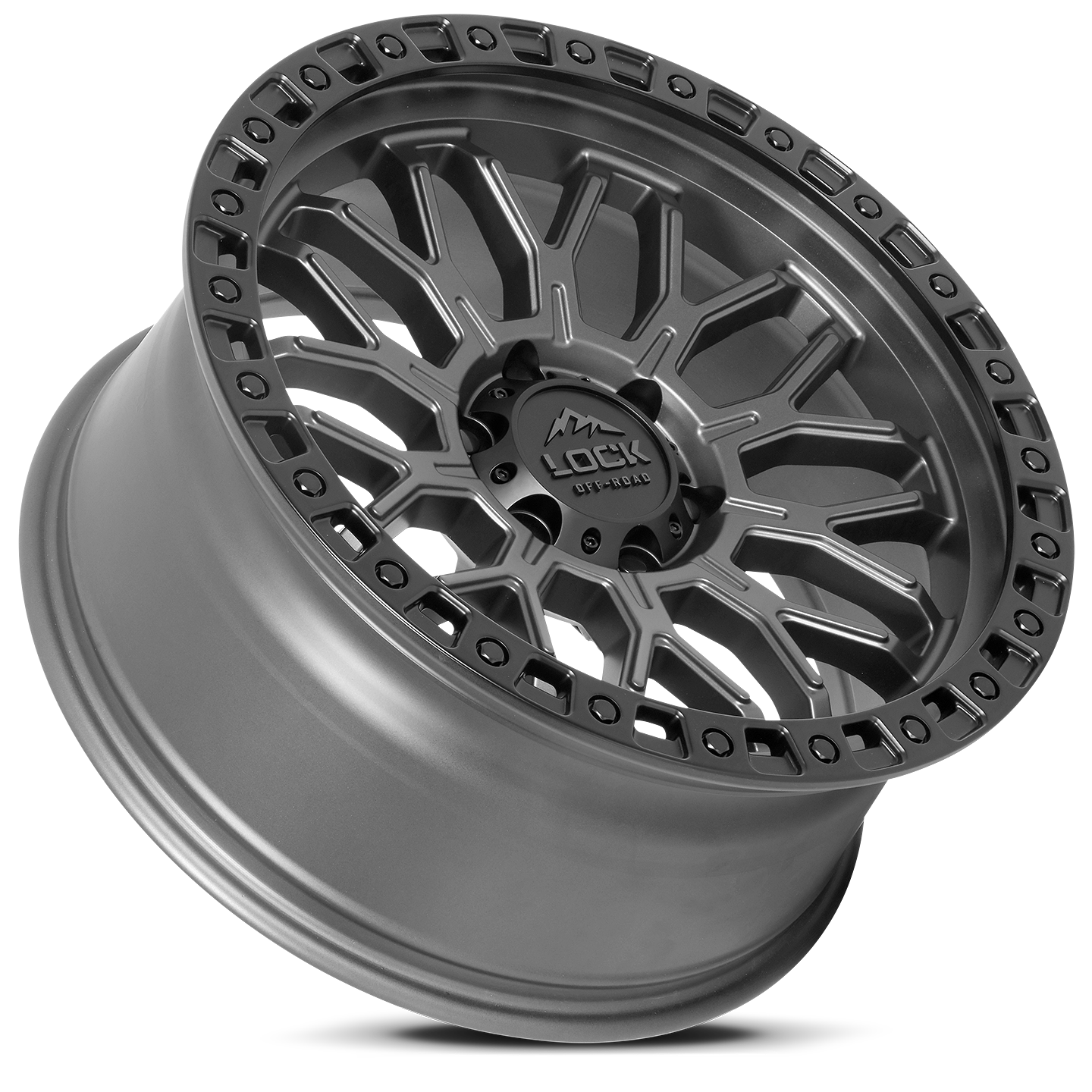 Lock Off-Road Wheels COMBAT - マットグレー