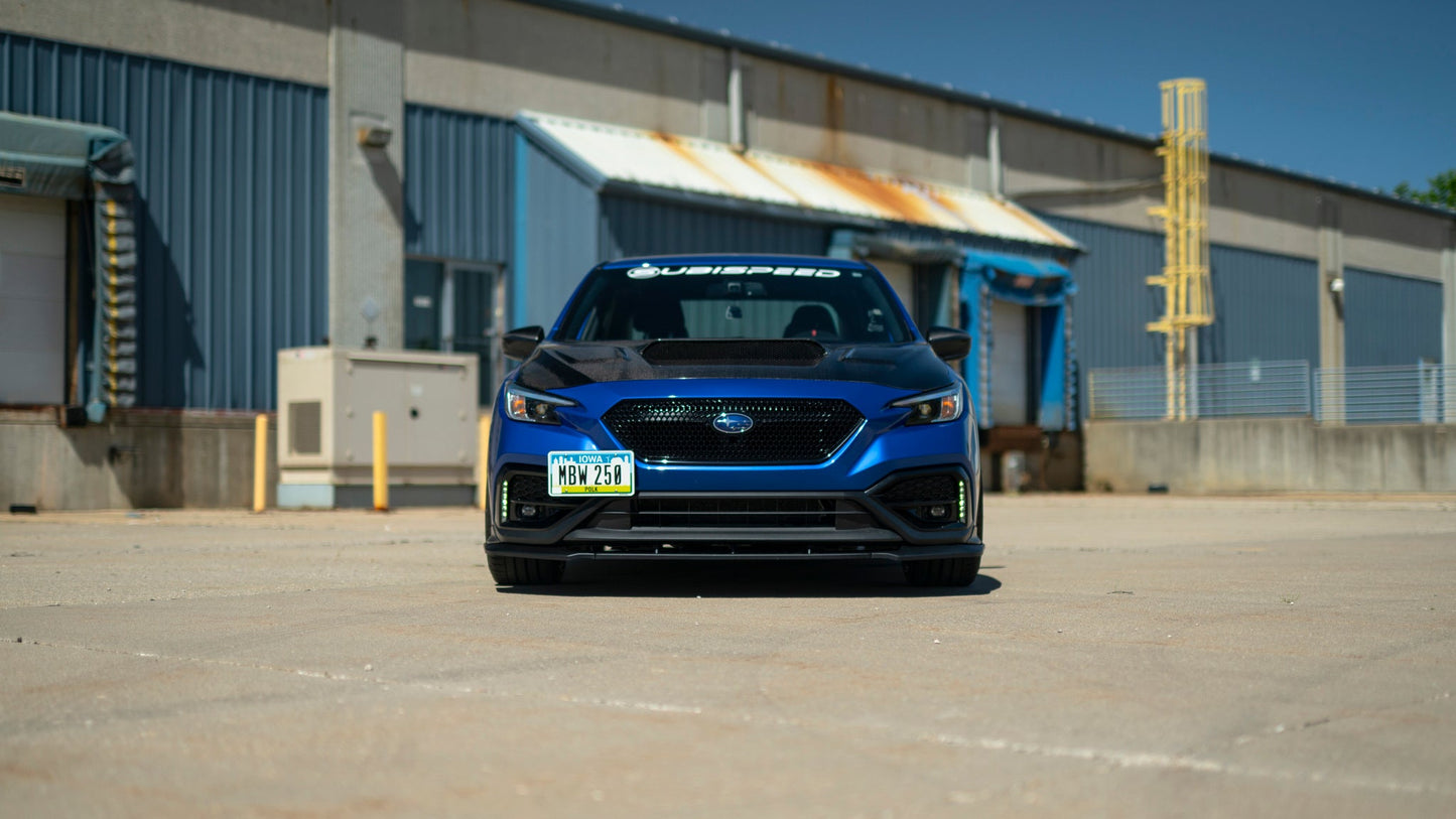 OLM RD1スタイル 3ピース マットブラック ABS フロントリップ - 2022年以降 WRX用