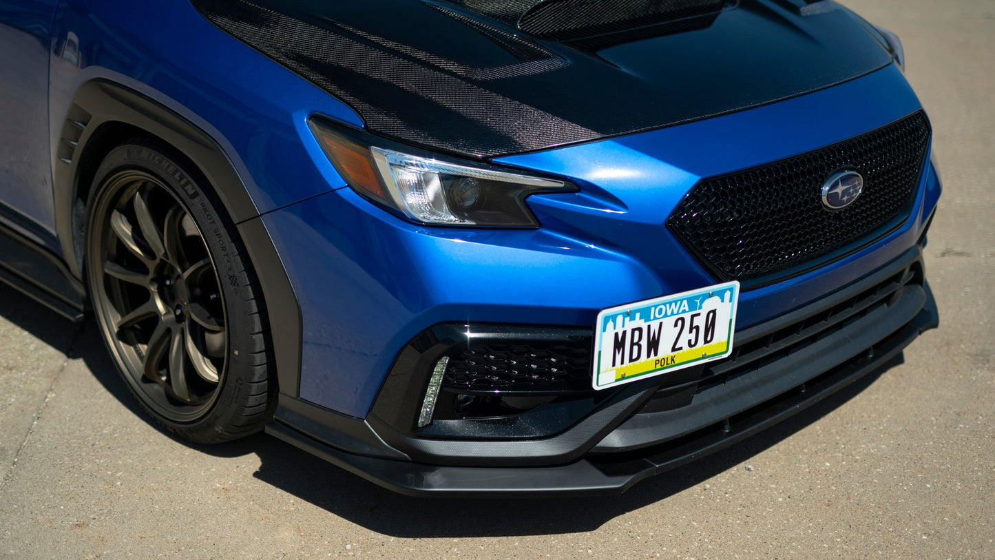OLM RD1スタイル 3ピース マットブラック ABS フロントリップ - 2022年以降 WRX用