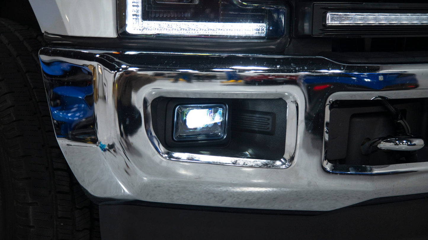 OLM 2015-2020 F150 / 2017-2022 F250 F350 ブラックハウジング LEDフォグランプ