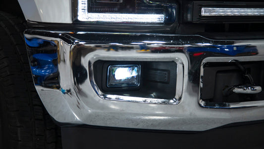 OLM 2015-2020 F150 / 2017-2022 F250 F350 ブラックハウジング LEDフォグランプ