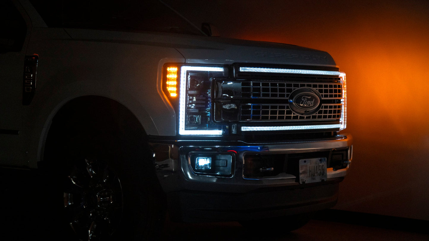 OLM 2015-2020 F150 / 2017-2022 F250 F350 ブラックハウジング LEDフォグランプ