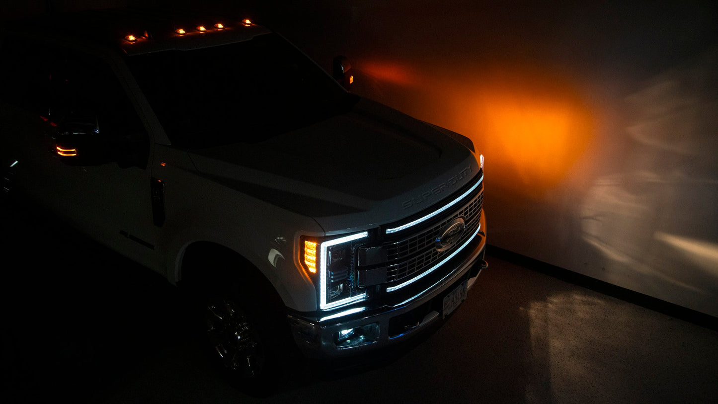 OLMキャブライト交換セット（クリアレンズ／アンバーライト） - 2017-2022 Ford Super Duty F250/F350