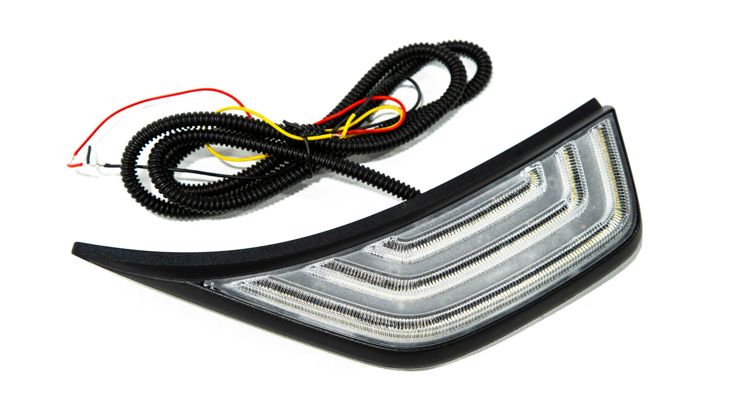 OLM LEDフェンダーベント シーケンシャル サイドマーカー - 2018年以降 Jeep ラングラー用