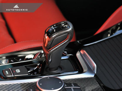 AutoTecknic F9X M5 / X3M / X4M - Carbon Fiber Gear Selector Side Covers - iND Distribution