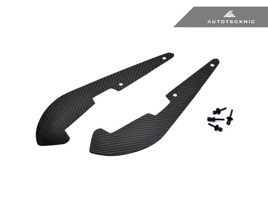 Pair of AutoTecknic F90 M5 Carbon Fiber Splash Guards with rivets for install