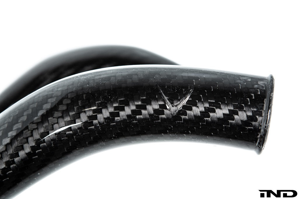 Eventuri BMW F8X M2C M3 M4 S55 ブラックカーボンチャージパイプセット - グロス