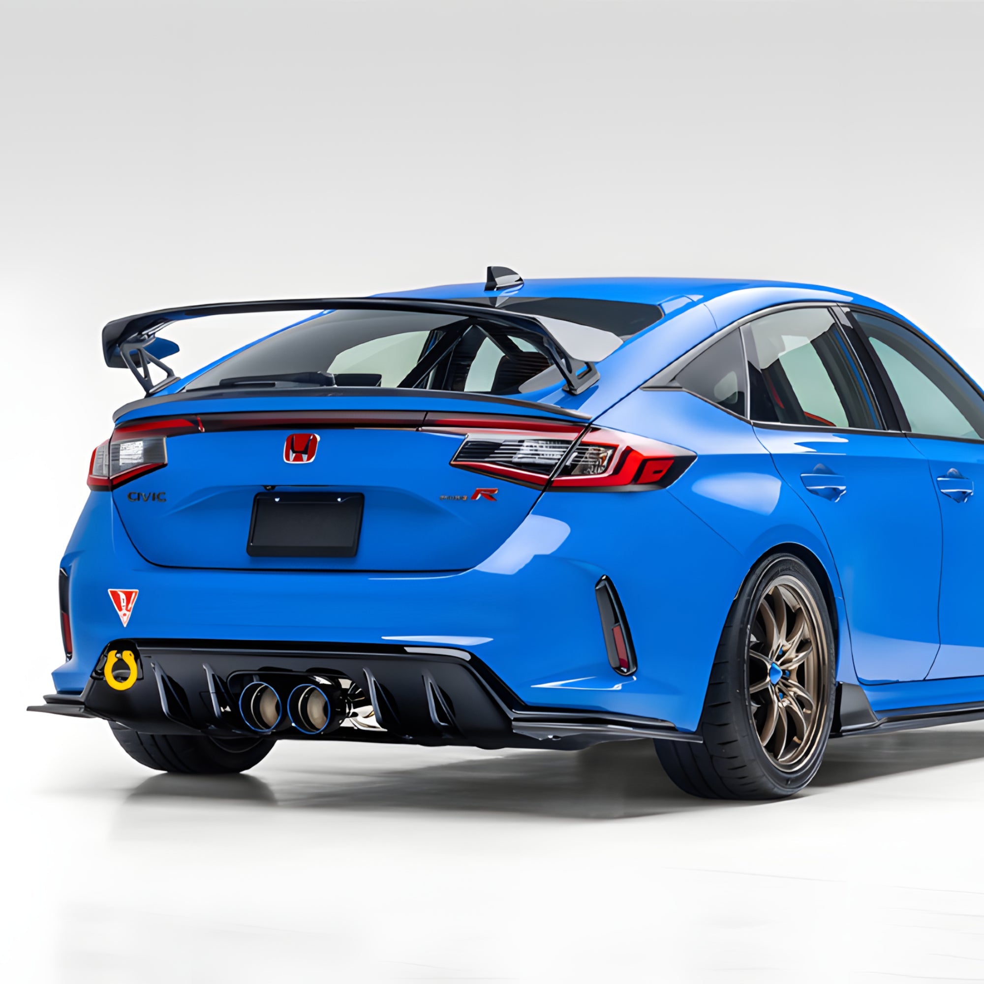 EVS Tuning カーボンリアサイドフィン - ホンダ FL5 シビック タイプR