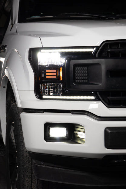 OLM セレクトライン LEDフォグライト（クローム）- 15-20 Ford F150 / 17-22 F250/F350