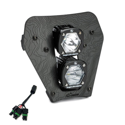 Baja Designs - KTM Dual S1 Gemini (DC) LEDヘッドライトキット Hi-Lowハーネス付 - 2024-2025 KTM EXC-F
