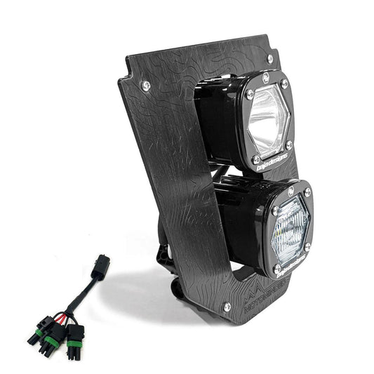 Baja Designs - Husqvarna Dual S1 Gemini (DC) LED ヘッドライトキット ハイ・ロー配線付き - 2024-2025 Husqvarna FE-S専用