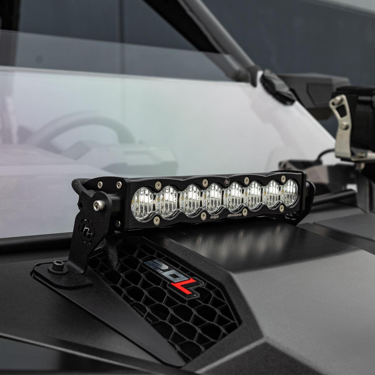 Baja Designs S8/OnX6 10インチ ライトバー フードマウントキット - Polaris 2025 RZR Pro-R・Pro-S・Pro-XP対応