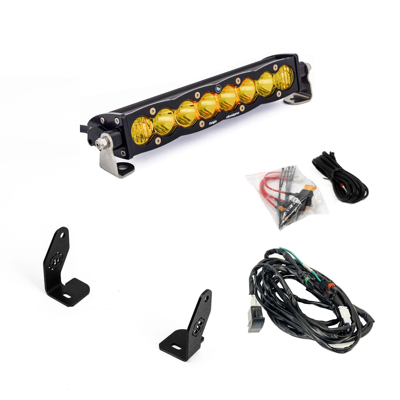 Baja Designs S8/OnX6 10インチ ライトバー フードマウントキット - Polaris 2025 RZR Pro-R・Pro-S・Pro-XP対応