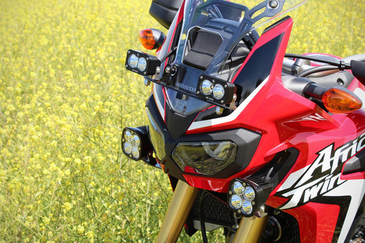 Baja Designs 16-20年式 ホンダ S2 Pro ウインドスクリーンマウントライトキット - ホンダ 2016-20 アフリカツイン