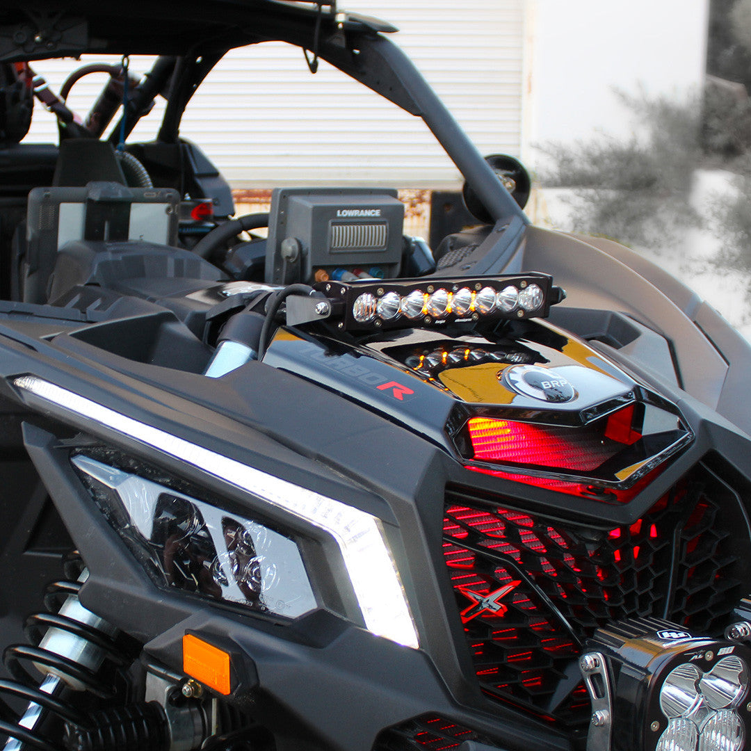Baja Designs 17-24 Can-Am S8 10インチショックマウントライトバーキット - Can-Am 2017-24 マーベリック X3