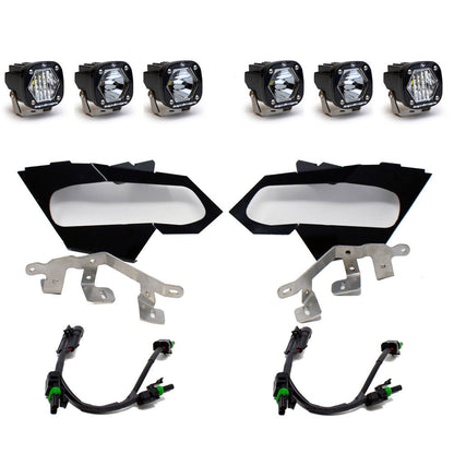 Baja Designs 17-24 Can-Am Maverick X3 S1 トリプル LED／レーザーヘッドライトキット