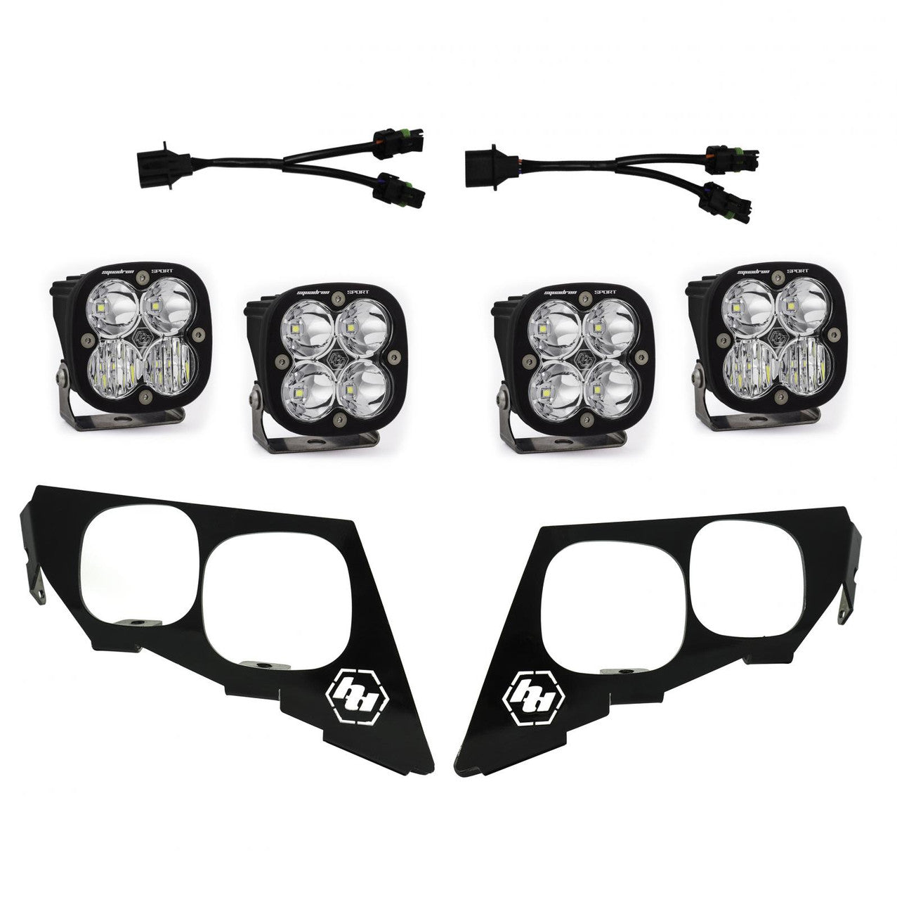 Baja Designs 18-21 Textron/Arctic Wild/Cat Squadron Unlimited/Pro/Sport ヘッドライトキット -