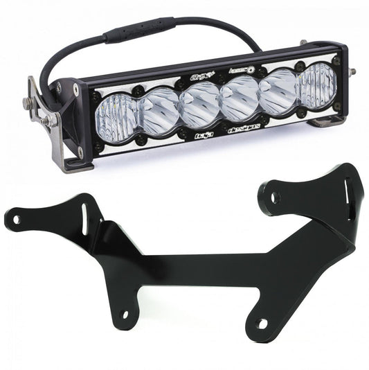 Baja Designs 17-24 Can-Am Maverick X3 OnX6+ LEDレーザーハイブリッド 10インチ ショックマウントライトバーキット