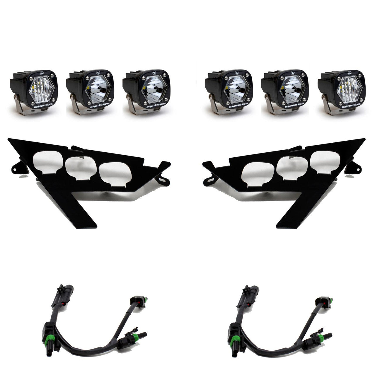 Baja Designs 20-24 Polaris S1 トリプル LED／レーザーヘッドライトキット