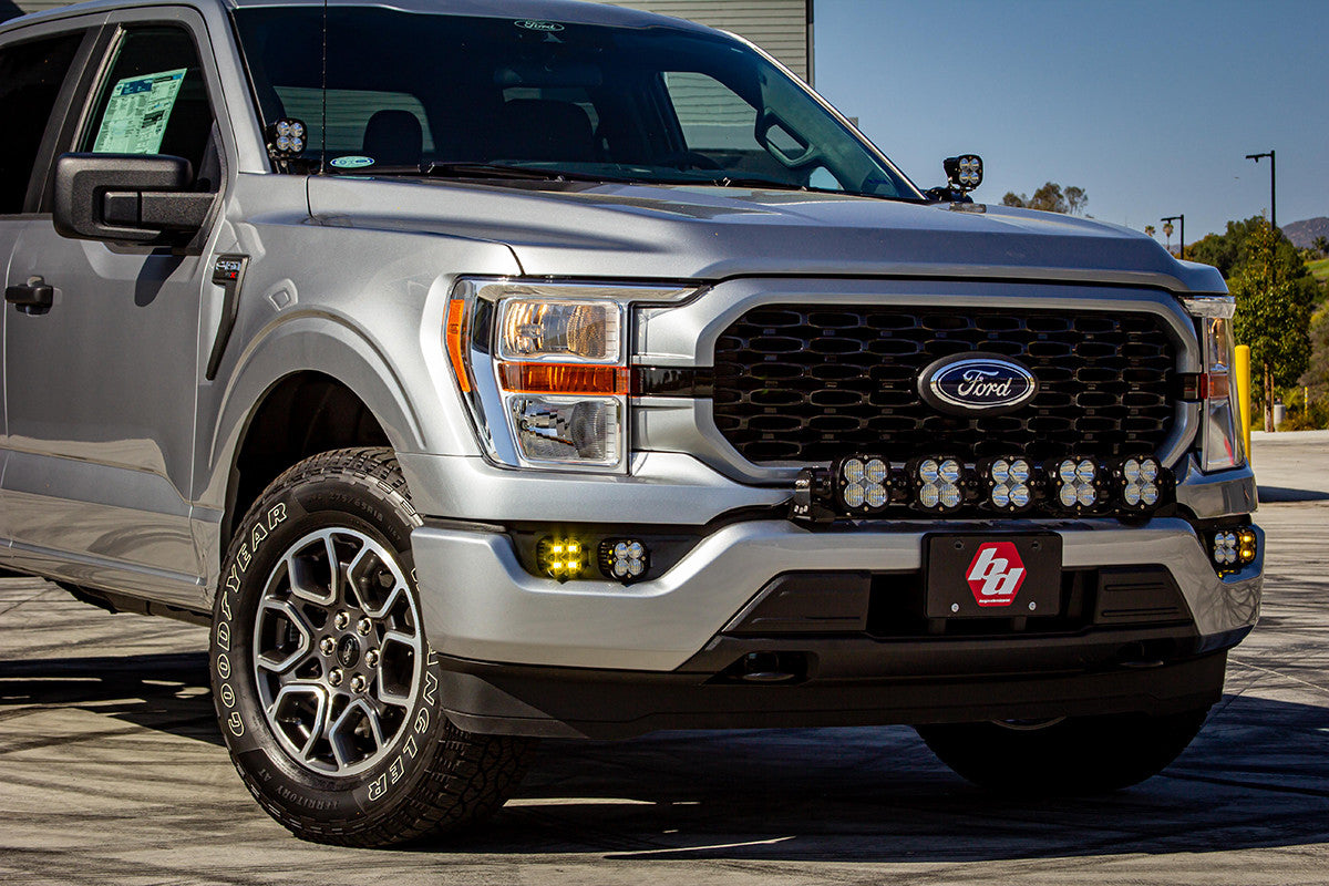 Baja Designs 21-22年型フォード F-150 用 Squadron Sport または Pro Aピラーライトキット -