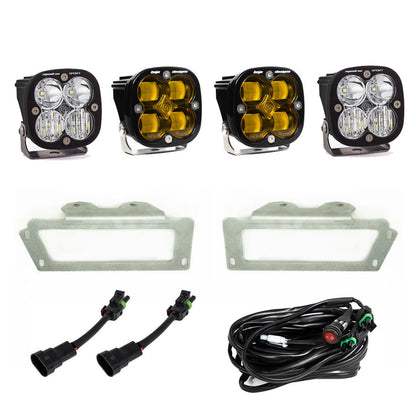 Baja Designs Squadron SAE LEDライトキット - Dodge Ram 10-18 2500/3500 & 09-12 1500対応 (セット)